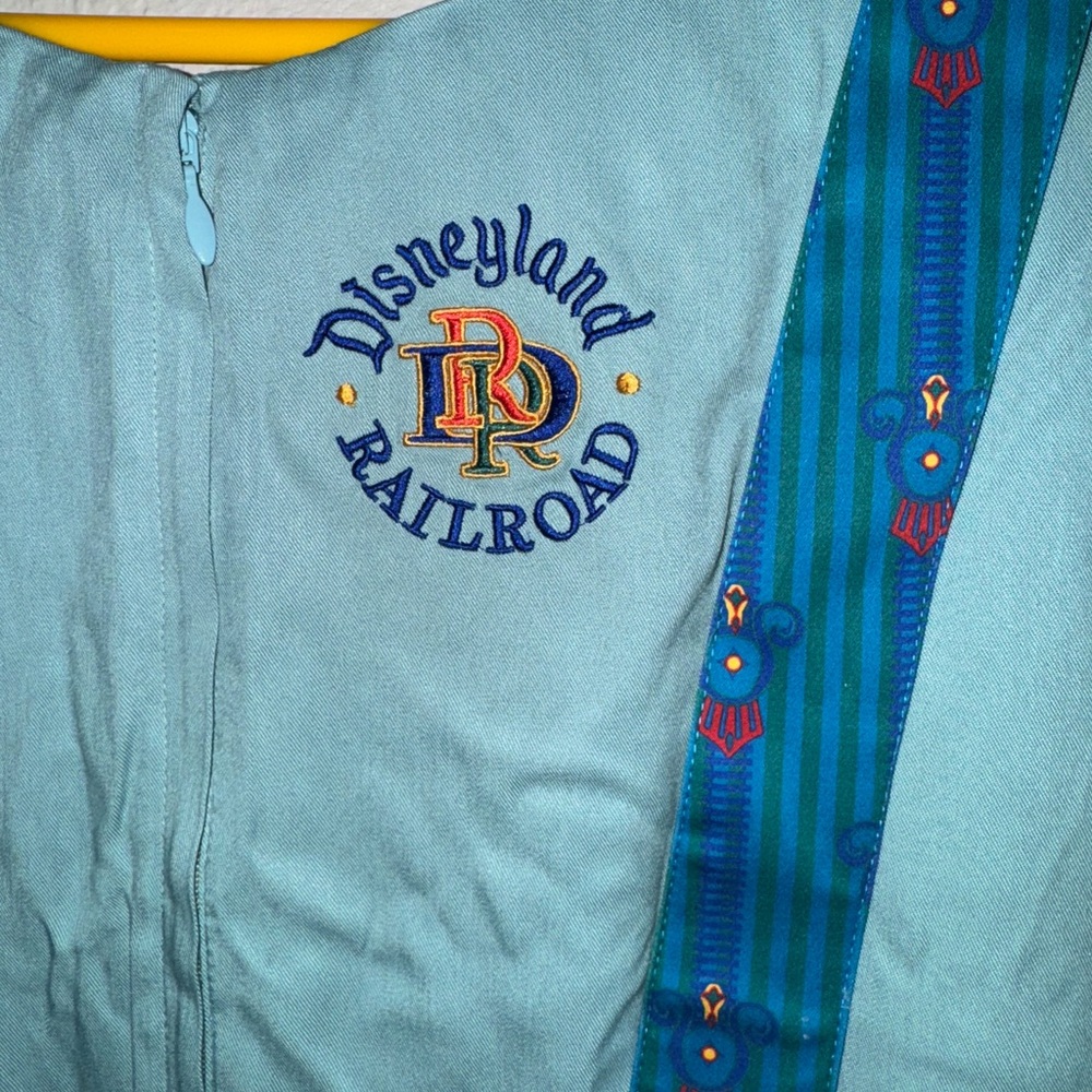 Disney Park Shop Walt Disney World Railroad Conductor Blue Coverall Dress 2X - Picture 7 of 7